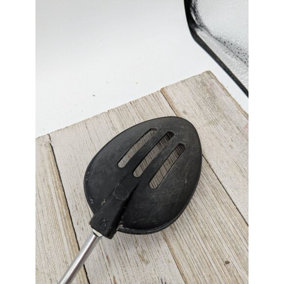 Black Nylon Plastic Slotted Spoon 12" Unbranded Black Handle - Picture 5 of 6